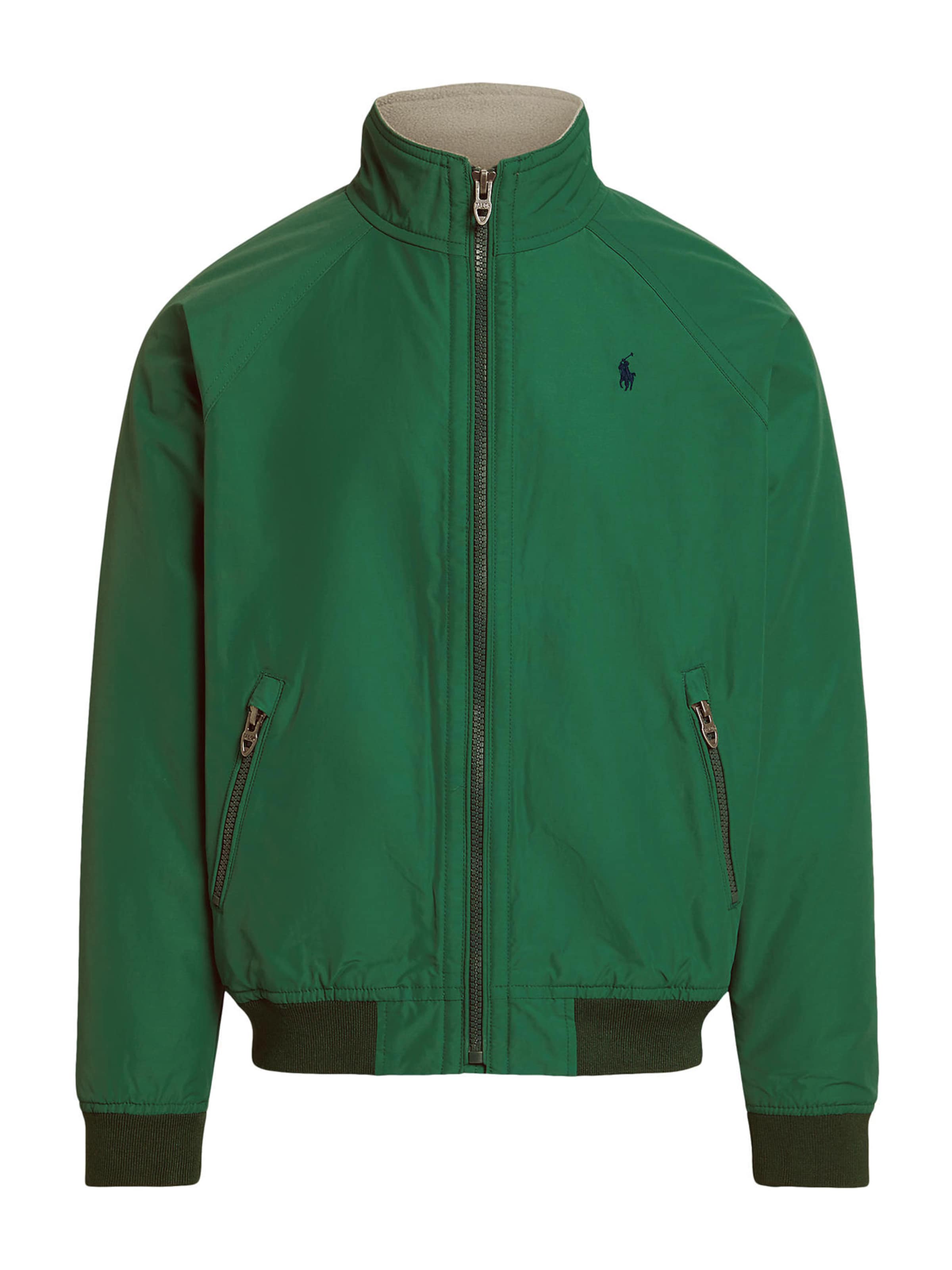 Polo Ralph Lauren Преходно яке в зелено: отпред