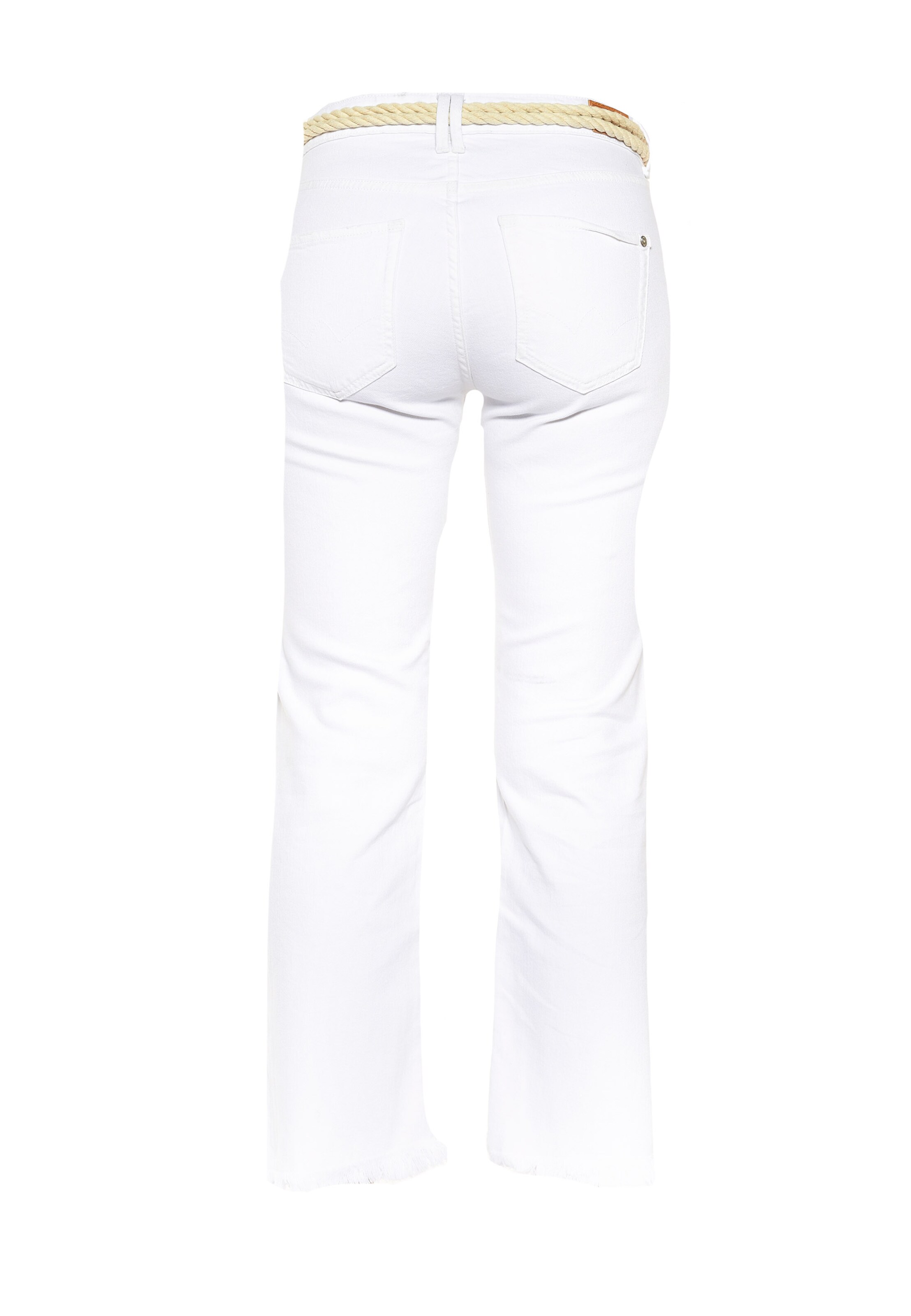 Bootcut Pantalon 'PRICILIA' Le Temps Des Cerises en blanc