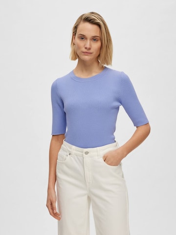 Pull-over 'Mala' SELECTED FEMME en violet : devant