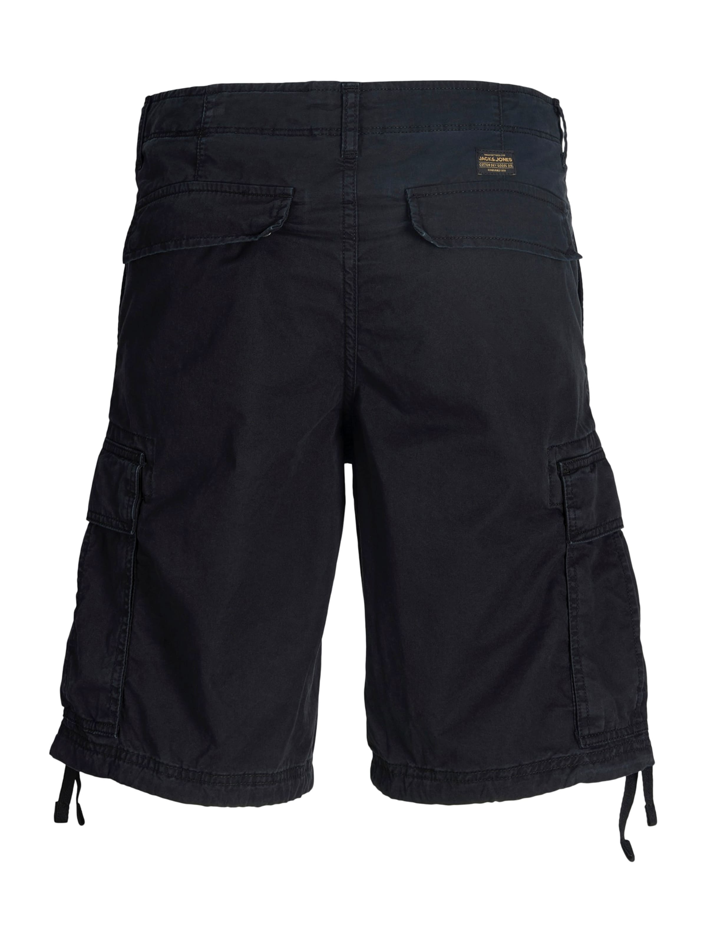 JACK & JONES Regular Cargo Pants 'JPSTCole Frank' in Black