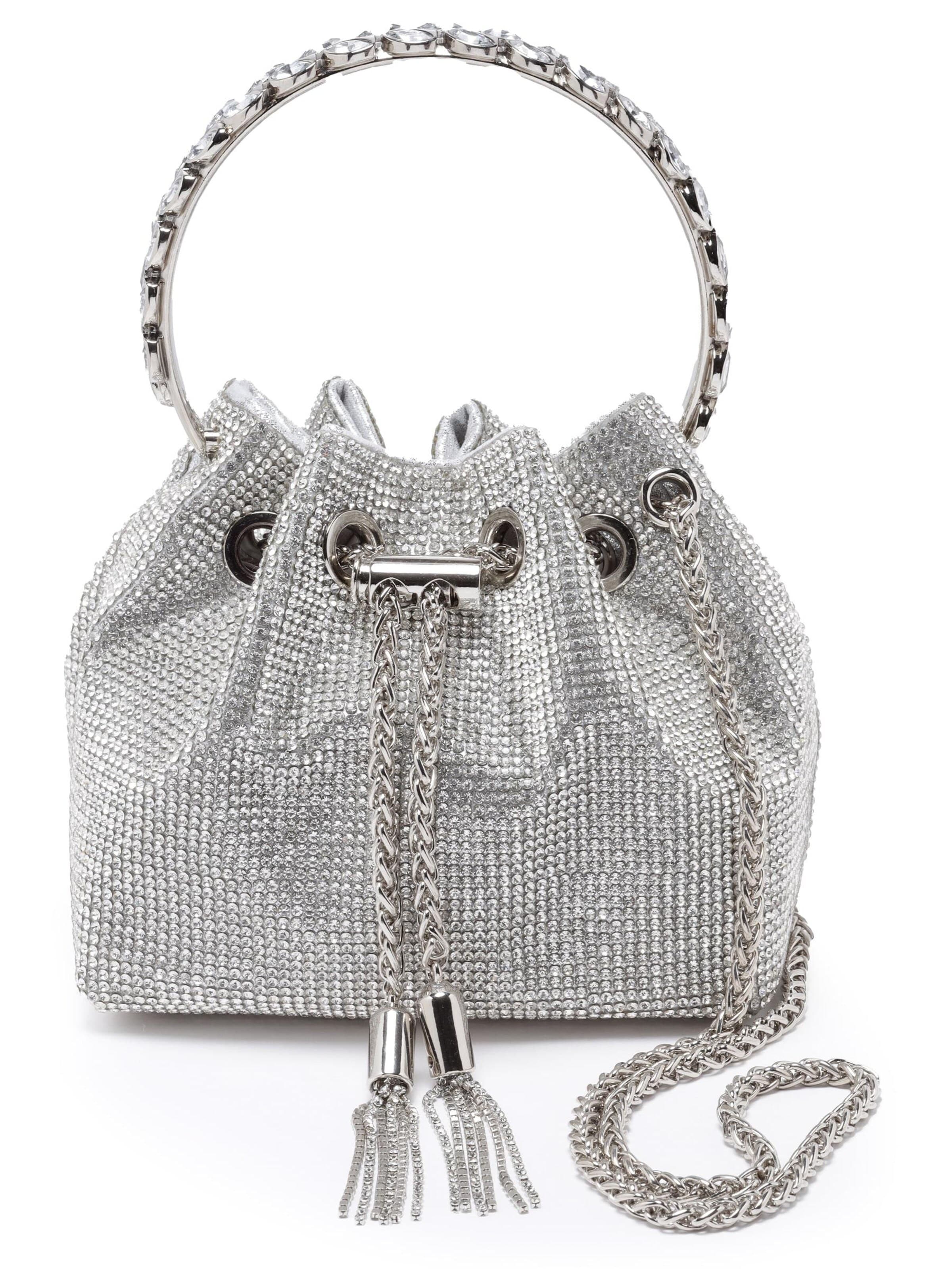 AVANT-GARDE PARIS Handbag 'Elvaris' in Silver: front