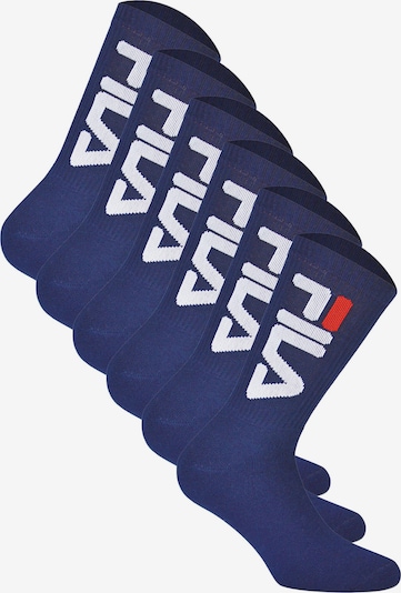 FILA Chaussettes de sport en bleu / blanc, Vue avec produit