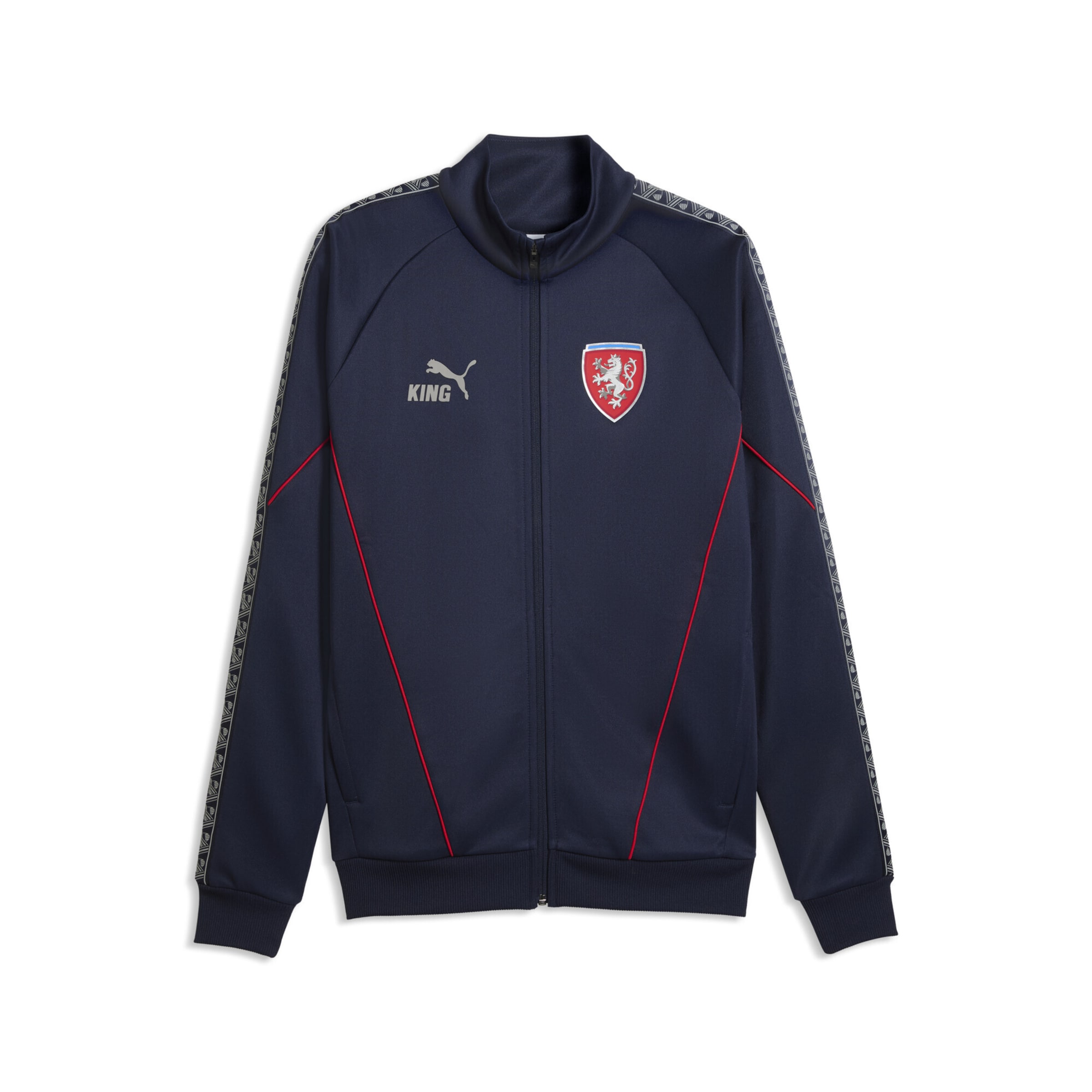 PUMA Trainingsjack 'Tschechien King Anthem' in Blauw: voorkant