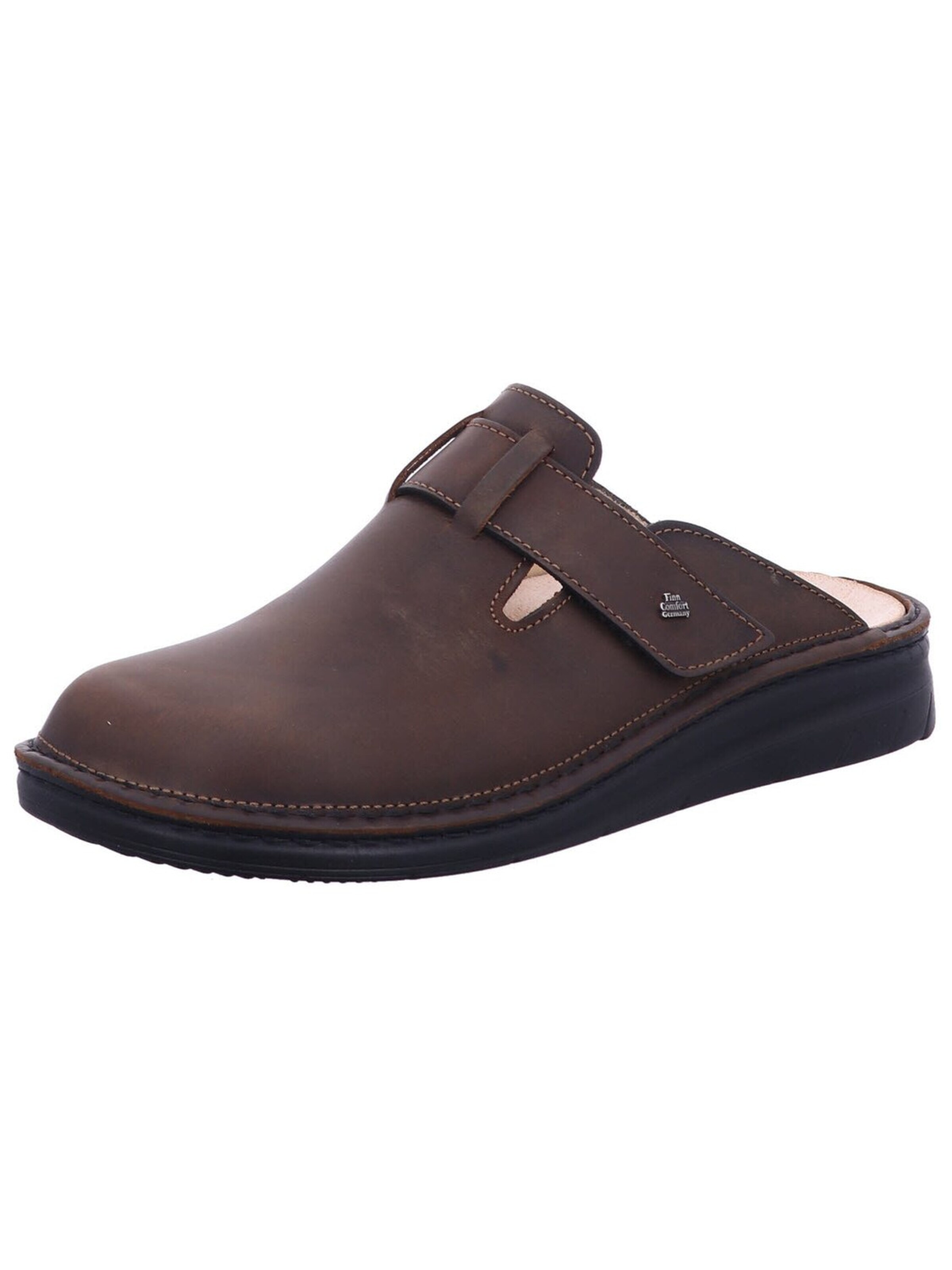 Finn Comfort Mules 'Pantolette Herren 01454 322500 Echtleder in braun' in Brown: front