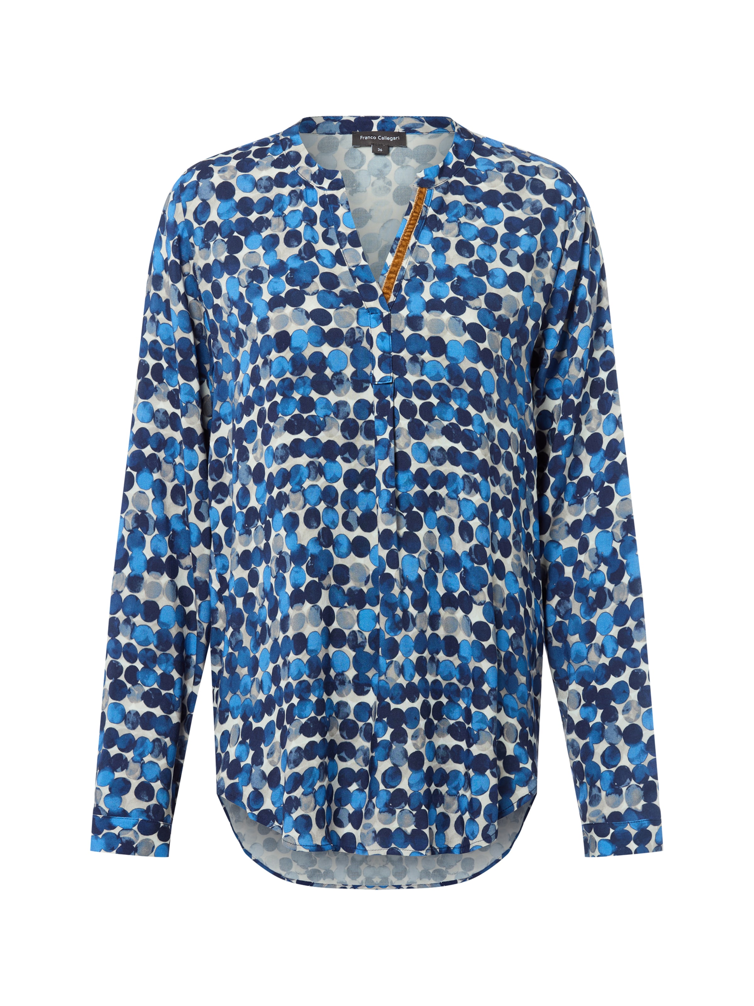 Franco Callegari Bluse in Blau: Vorderseite