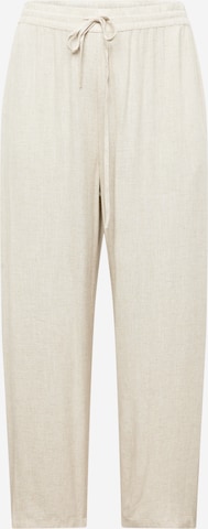 Noisy May Curve Loosefit Broek 'LEILANI' in Beige: voorkant