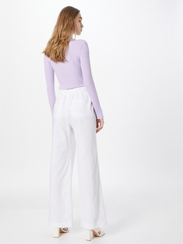 Wide Leg Pantalon Calvin Klein en blanc