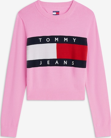 Pull-over Tommy Jeans en rose : devant
