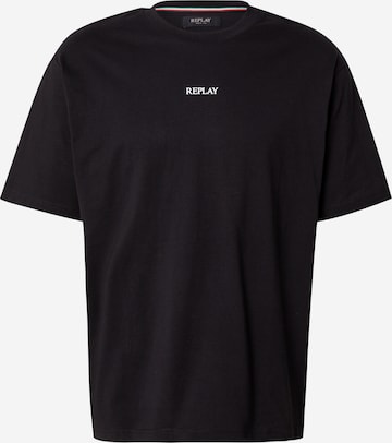 T-Shirt REPLAY en noir : devant