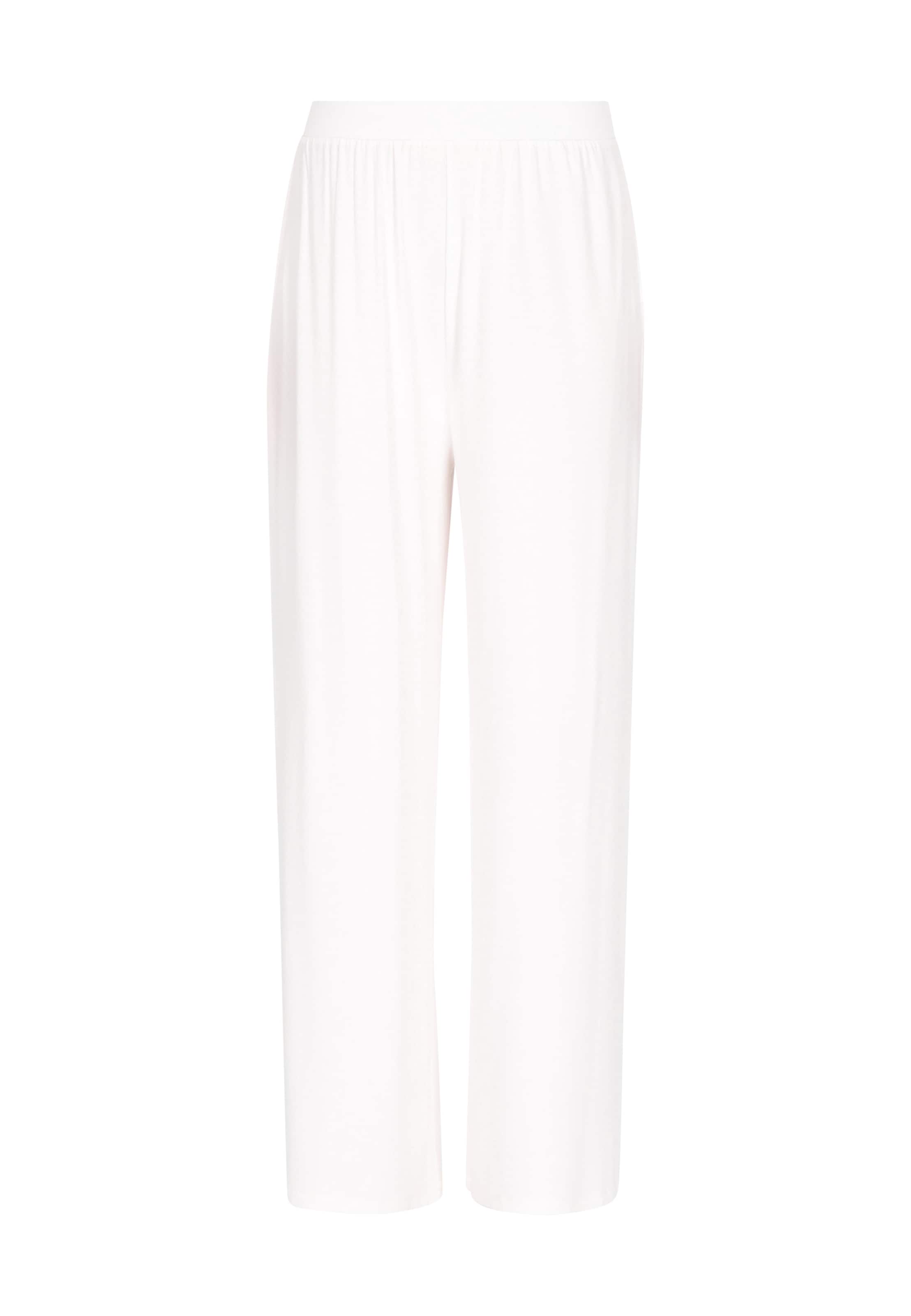 DreiMaster Maritim Široký strih Nohavice 'Comfortable' - Biela: predná strana