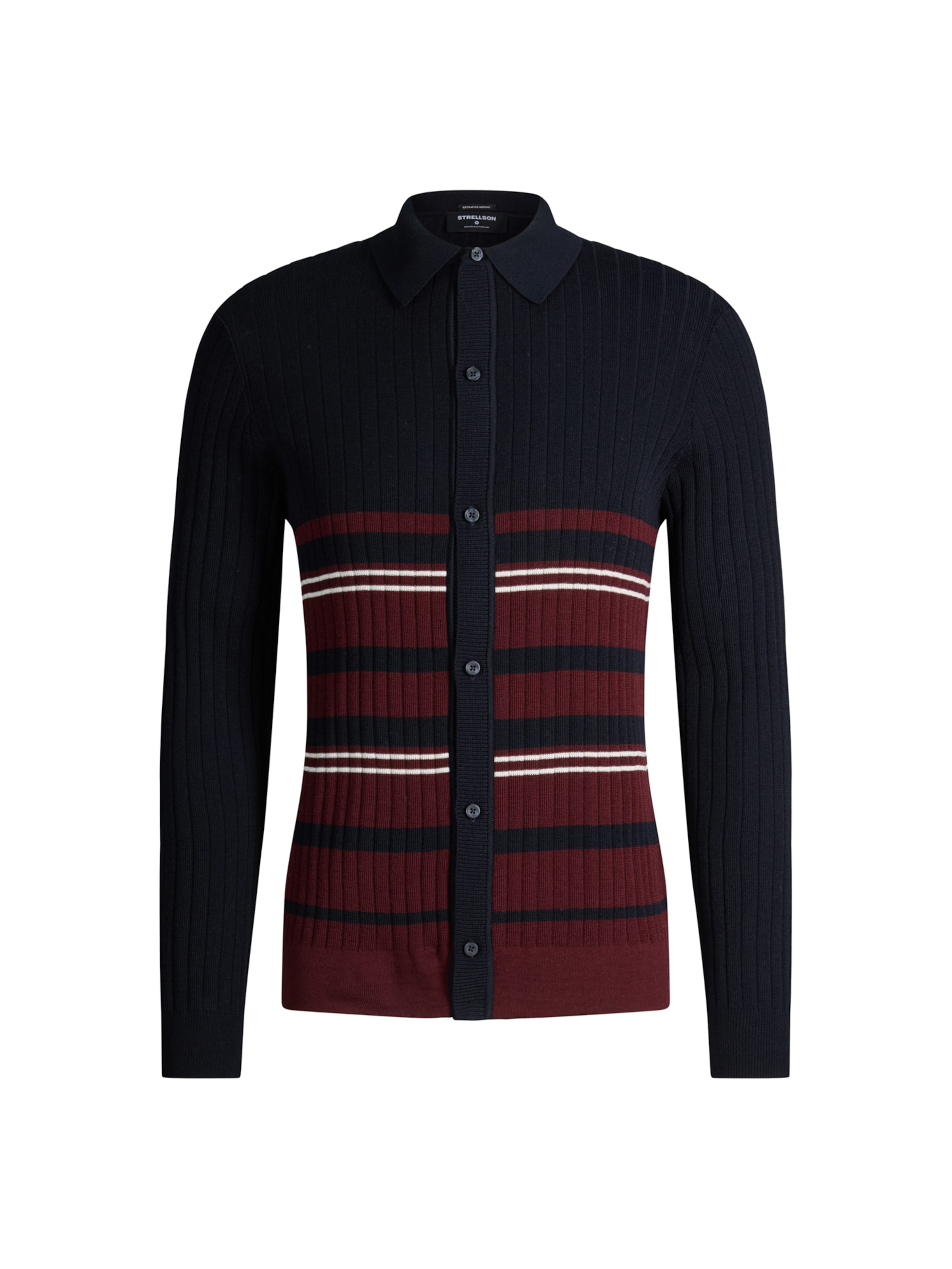 STRELLSON Gebreid vest in Blauw: voorkant