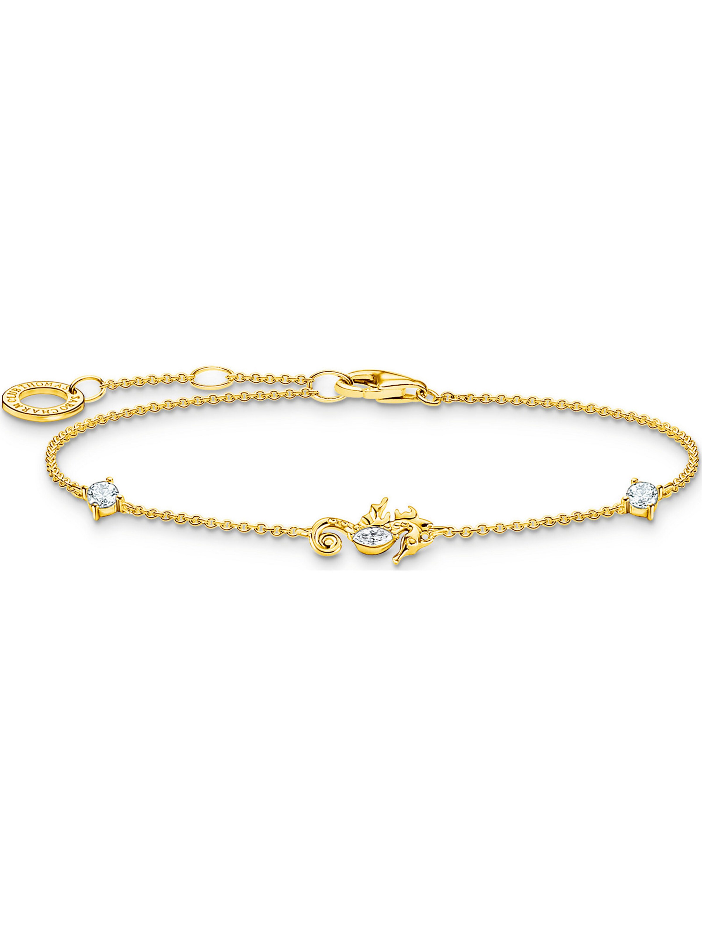 Thomas Sabo Armband 'Seepferdchen' in Goud: voorkant