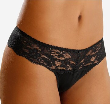 NUANCE Thong 'Thong 2pack' in Black: front