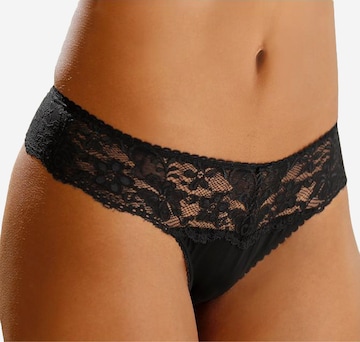 NUANCE - Tanga 'Thong 2pack' en negro: frente