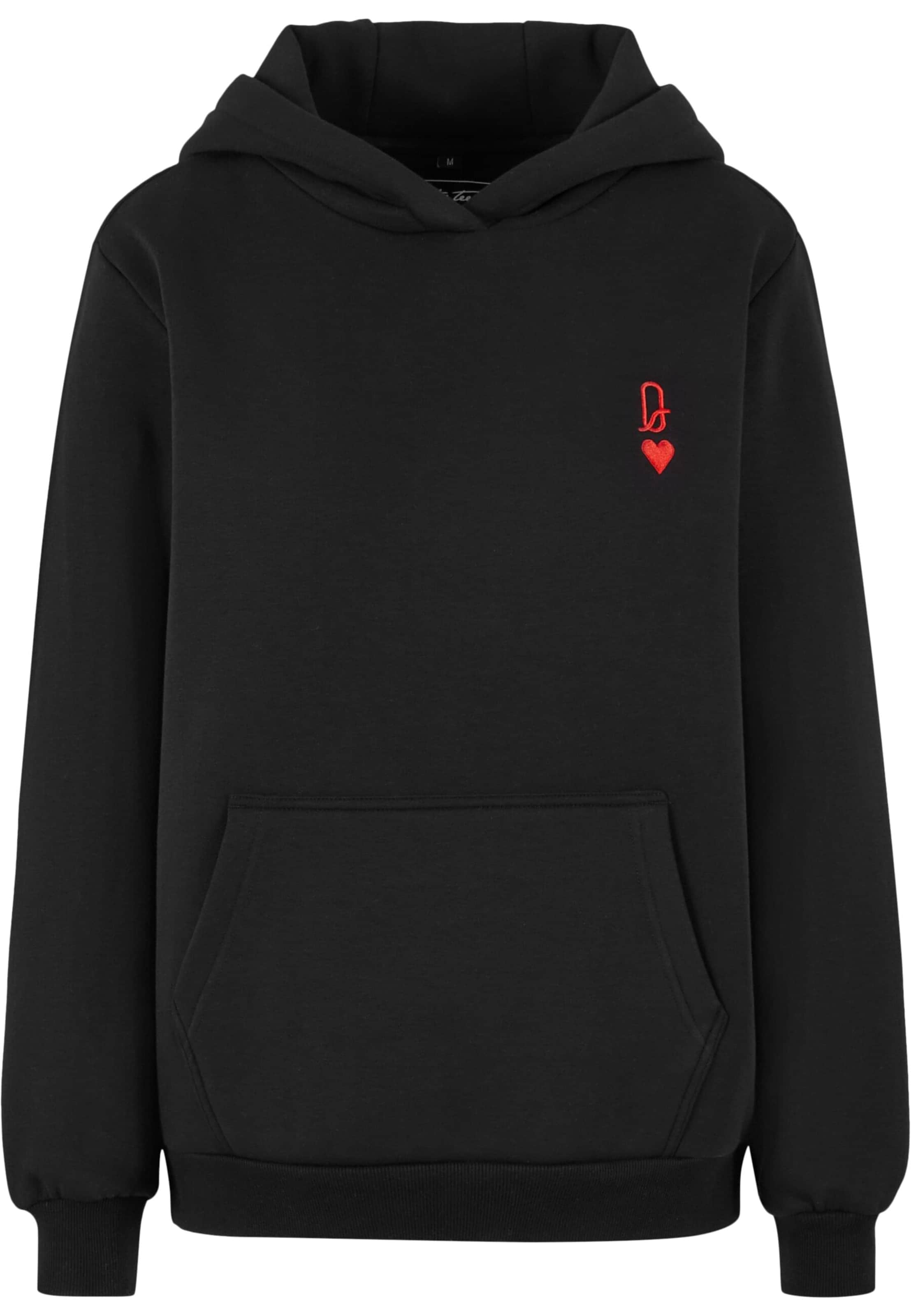 Miss Tee Mikina 'Queen Card' – černá: přední strana