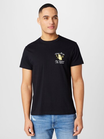 Vertere Berlin T-Shirt 'SAXOPHONE' in Schwarz: Vorderseite