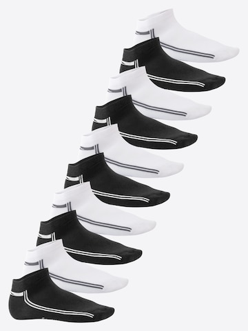 footstar Füßlinge 'Retrostreifen' in Mischfarben: Vorderseite