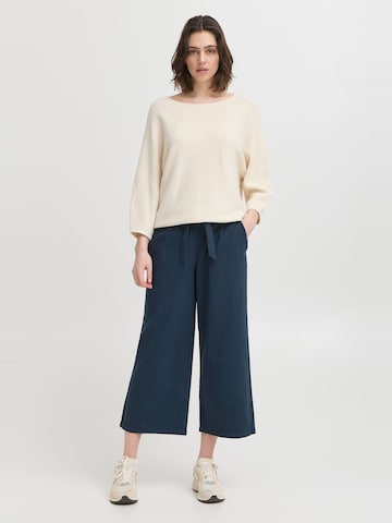 Wide Leg Pantalon Oxmo en bleu