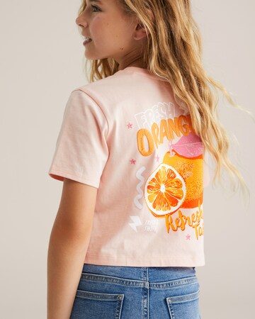 WE Fashion - Camiseta en rosa: frente