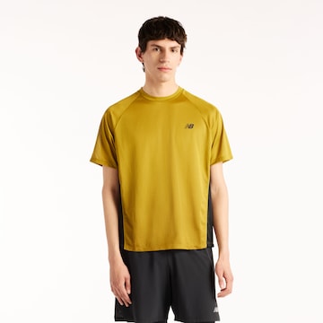 new balance Funktionsshirt 'Viz-Tech Run' in Gold: Vorderseite