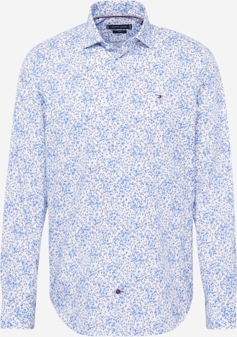 Tommy Hilfiger Tailored Button Up Shirt in Blue: front