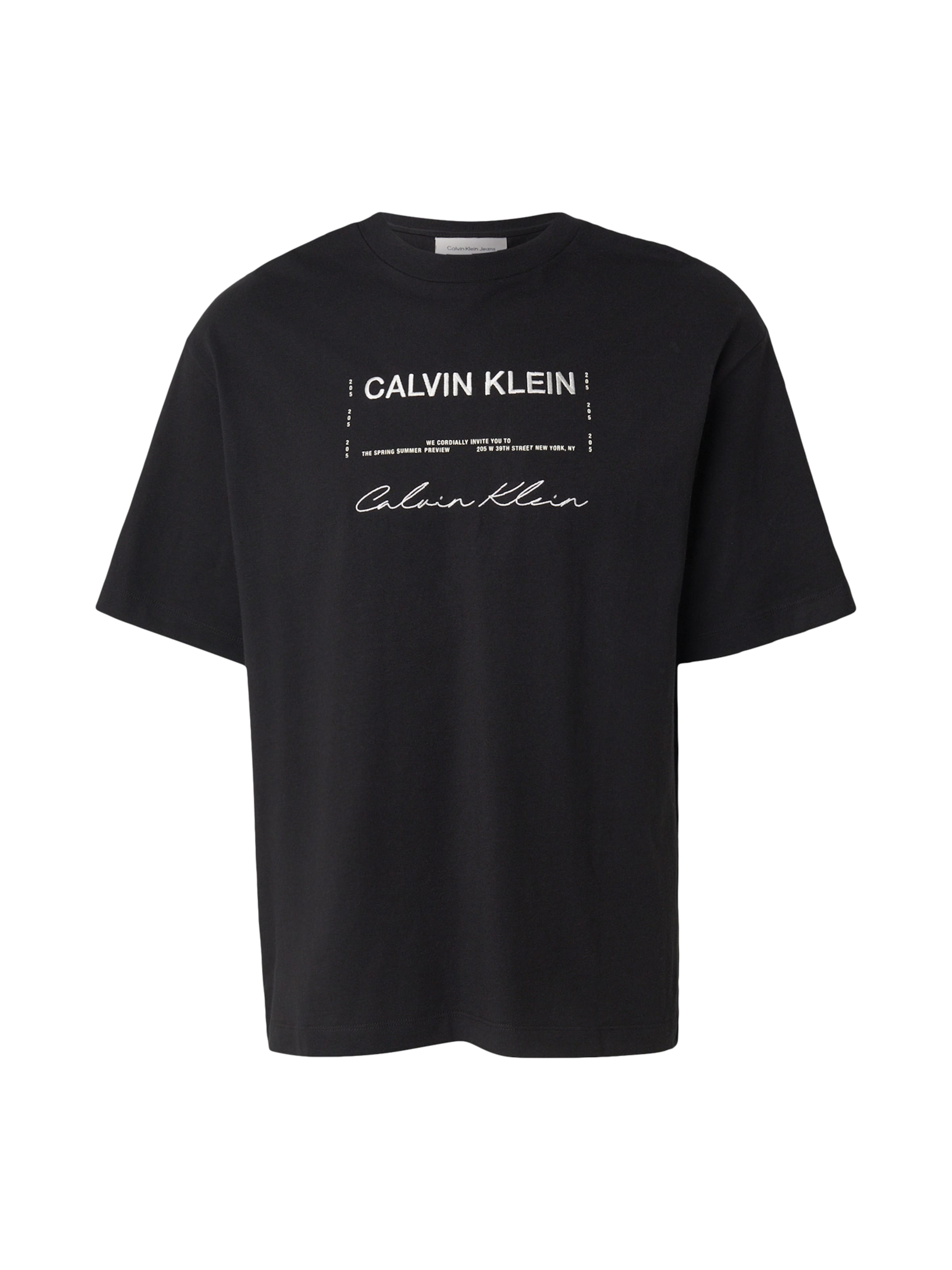 Calvin Klein Jeans Póló - fekete: elől
