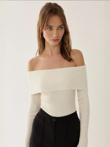 Hiccup Sweater 'Strickoberteile' in White