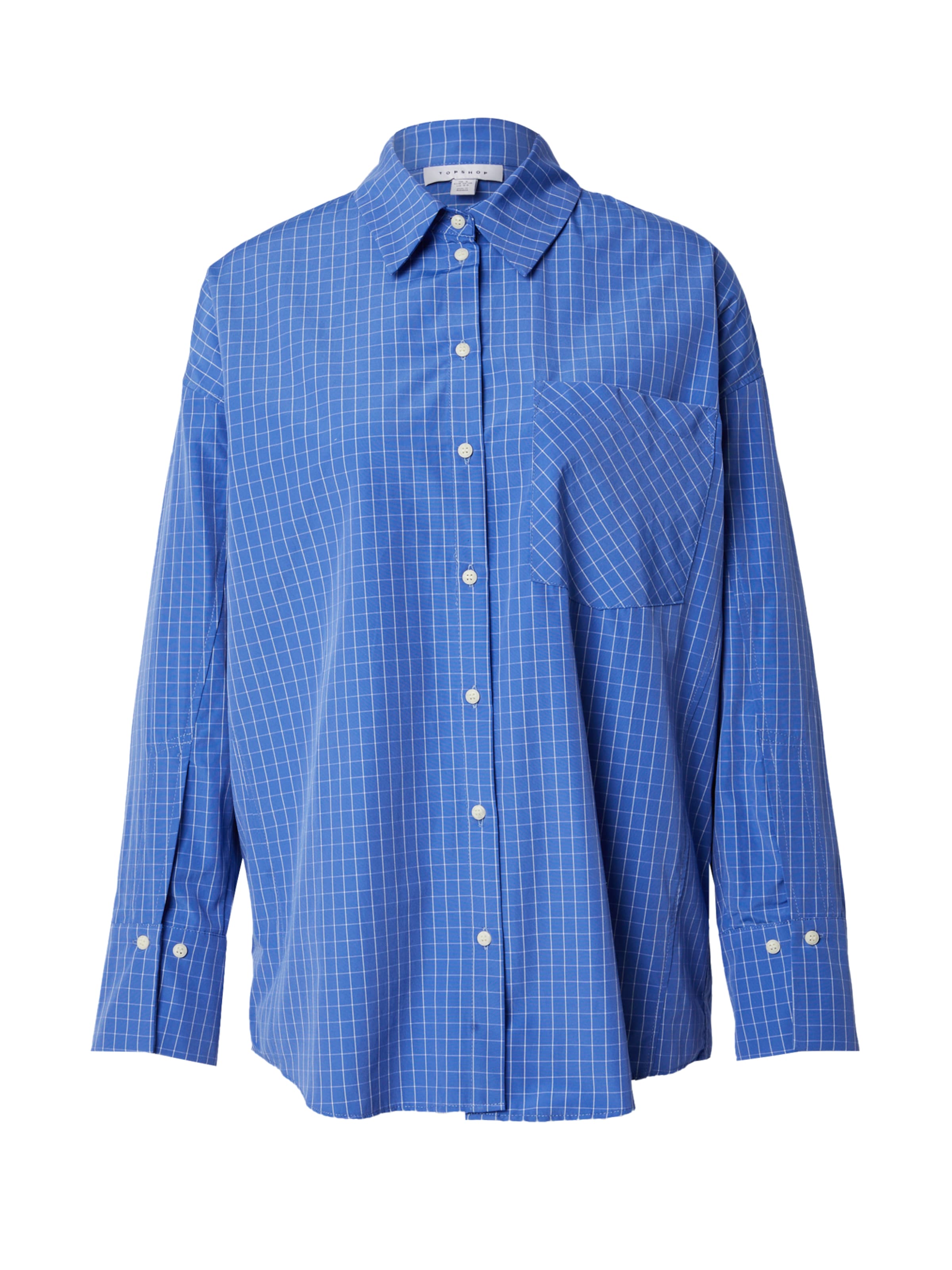 Bluză de la TOPSHOP pe albastru: față