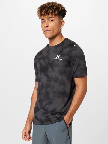 UNDER ARMOUR Performance shirt 'Rush Energy' in Black: front