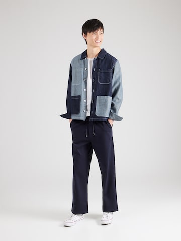 JACK & JONES Ohlapna forma Hlače | modra barva