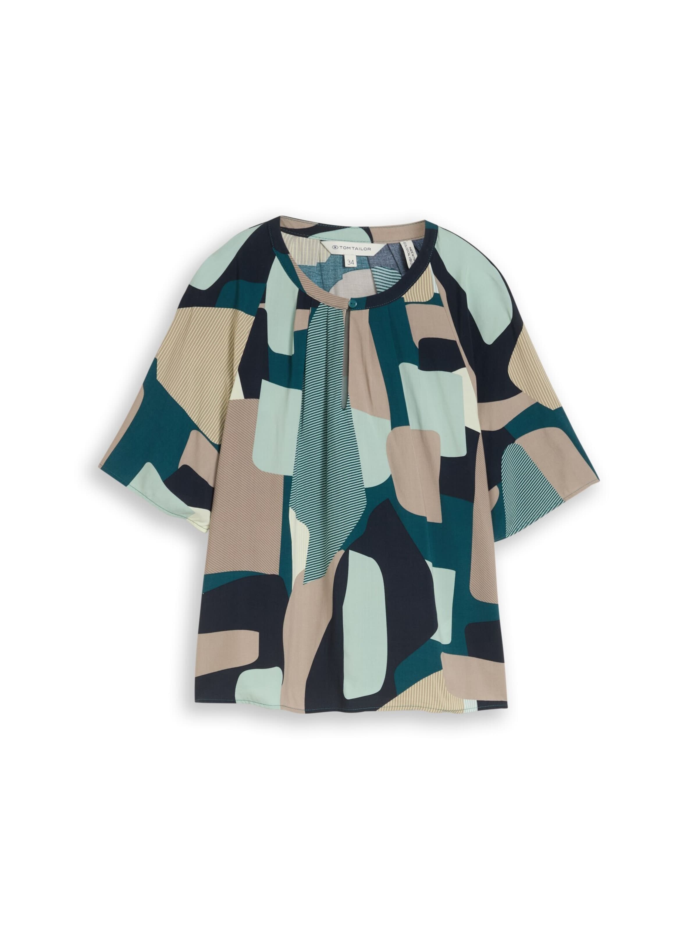 TOM TAILOR Bluse in Grün: Vorderseite
