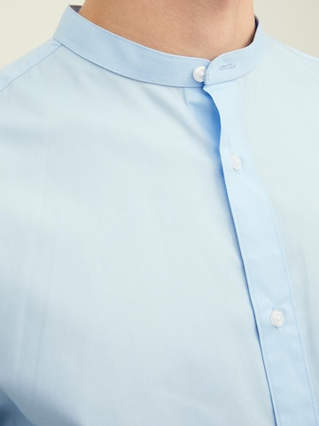 JACK & JONES Slim fit Button Up Shirt 'Joe' in Blue