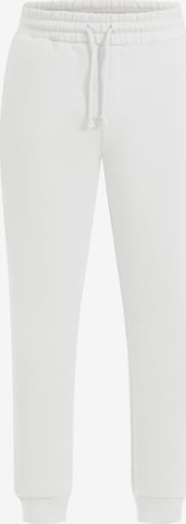 Smilodox Tapered Broek 'Aldin' in Wit: voorkant