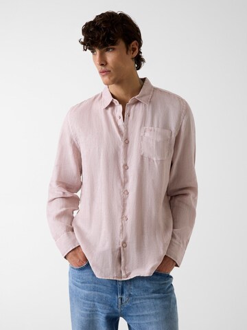 GUESS Regular Fit Hemd in Pink: Vorderseite