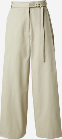 EDITED Loosefit Housut 'Lanea' värissä beige: etupuoli