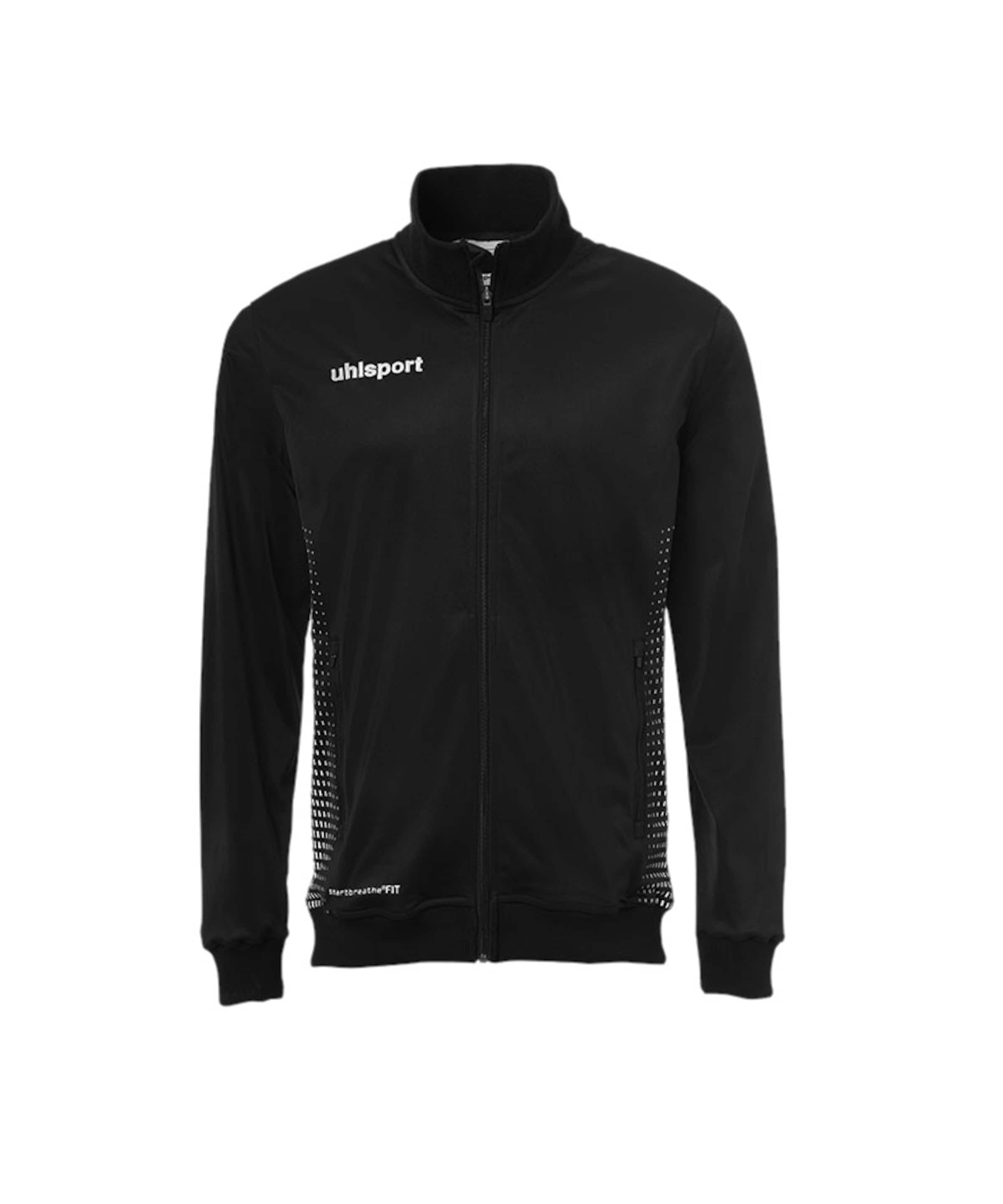 UHLSPORT Trainingsjacke in Schwarz: Vorderseite