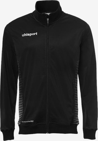 UHLSPORT Athletic Jacket in Black: front