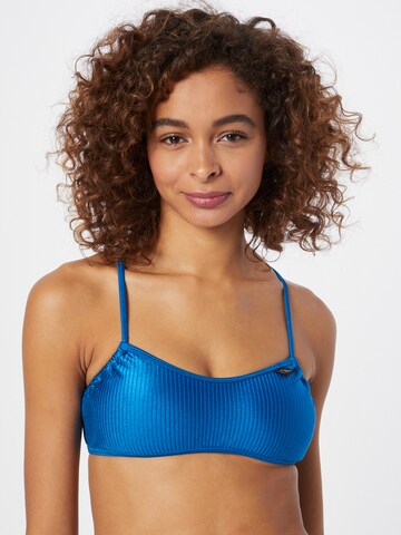 Calvin Klein Swimwear - Top de biquíni em azul: frente