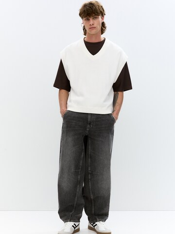 Pull&Bear Brezrokavnik | bela barva