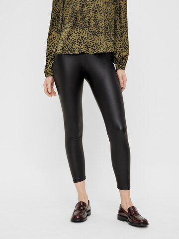 PIECES Skinny Leggings i svart: framsida