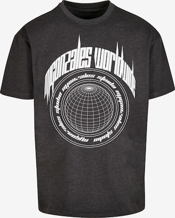 T-shirt oversize 'Worldwide' MJ Gonzales en gris : devant