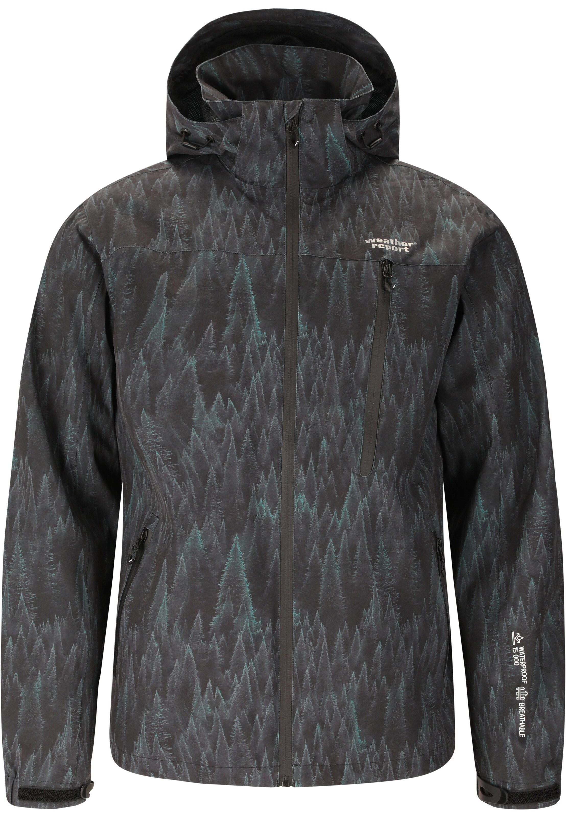 Weather Report Performance Jacket 'Delton' in Grey: front