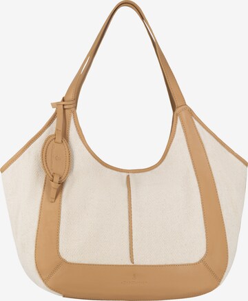 Shopper di DreiMaster Maritim in beige: frontale