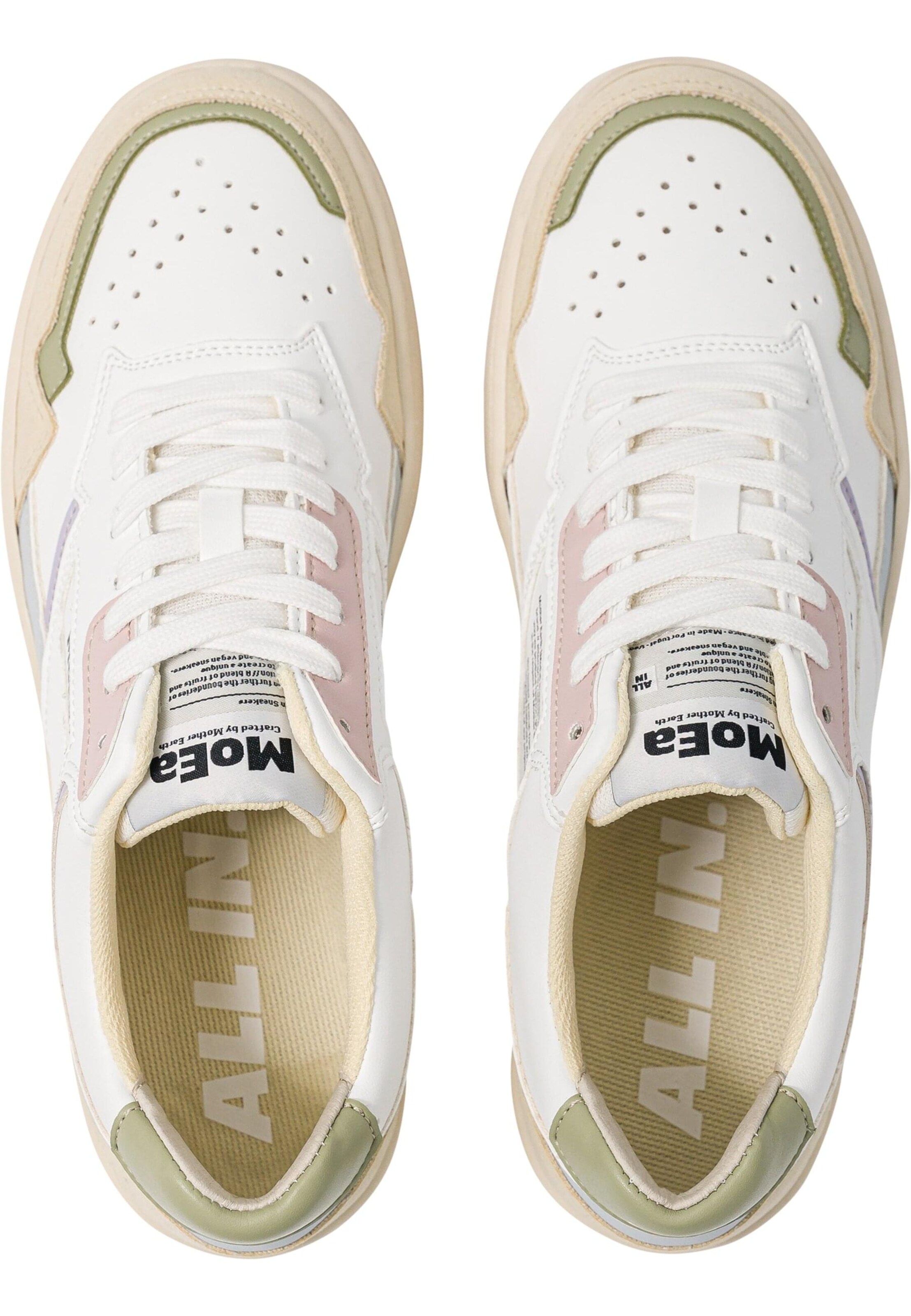 MoEa Sneakers laag 'Gen1 - All In Pastel' in Wit