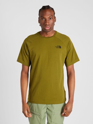 Tricou de la THE NORTH FACE pe verde: față