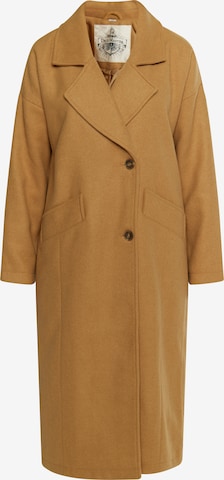 Manteau mi-saison 'Altiplano' DreiMaster Vintage en beige : devant