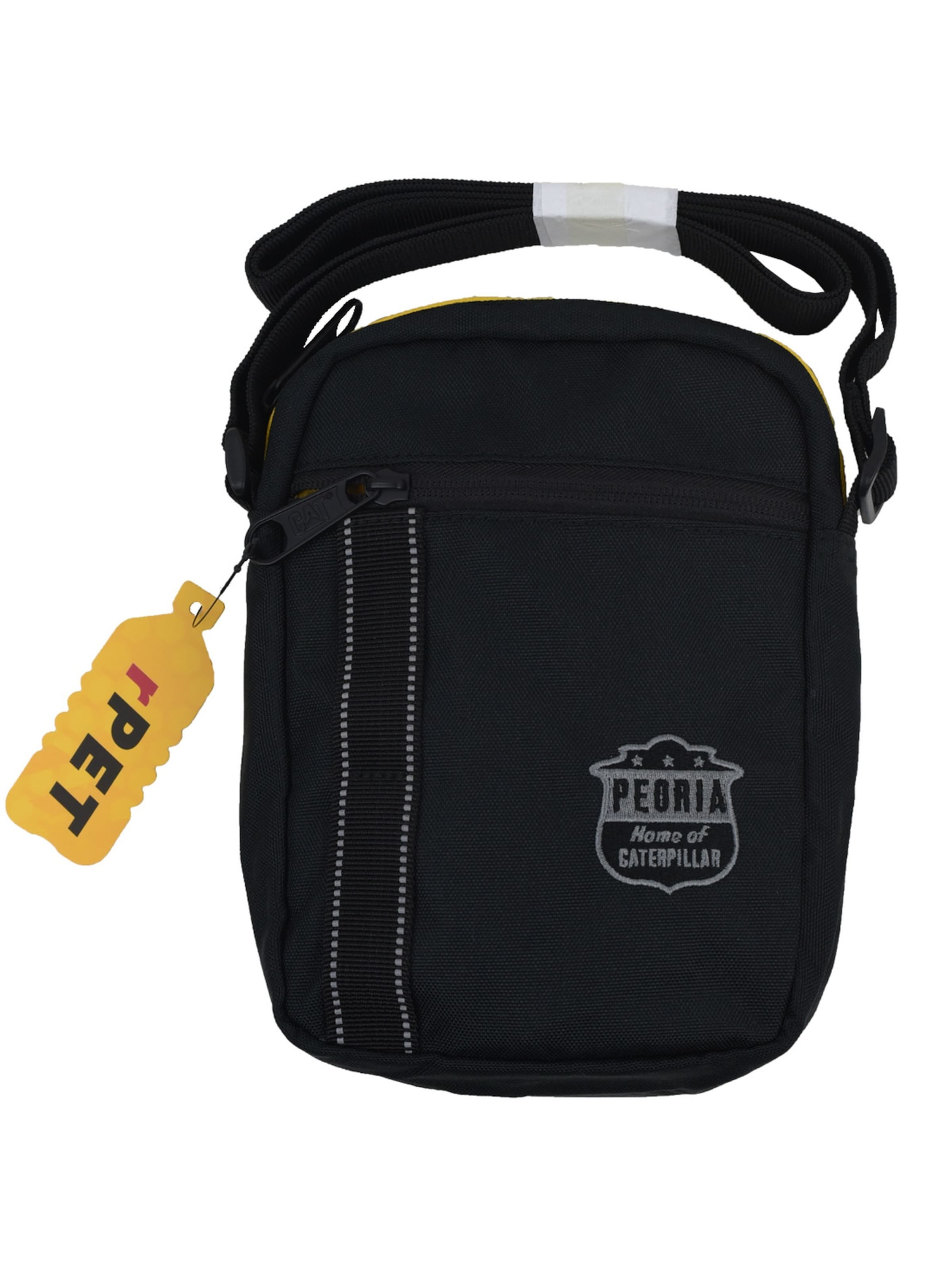 CATERPILLAR Umhängetasche 'Peoria City'‌‌‌‌‌‌‌‌‌ in Schwarz: Vorderseite
