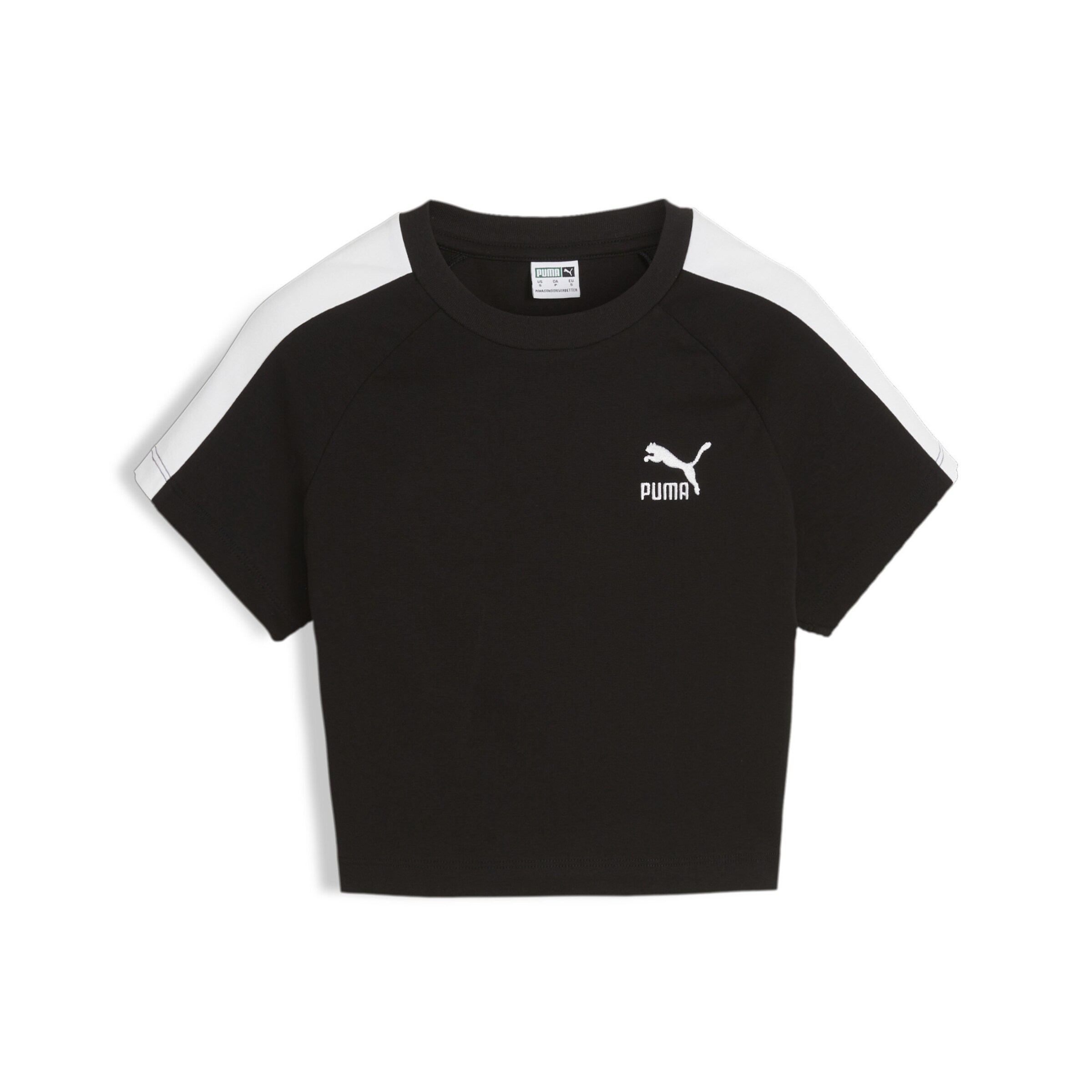 PUMA T-Shirt 'Iconic T7' in Schwarz: Vorderseite