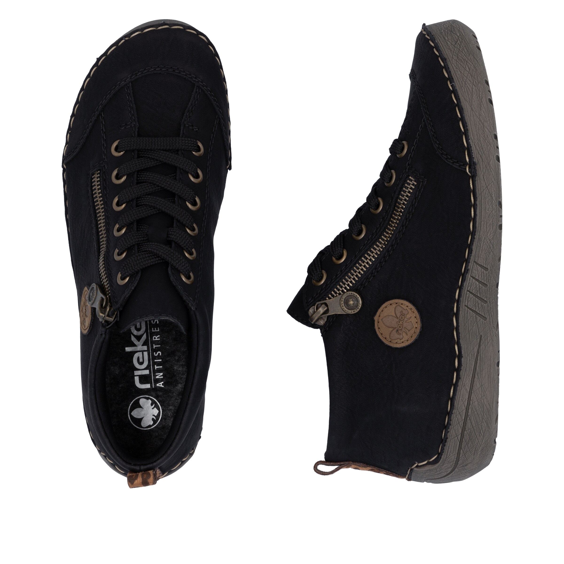 Chaussure de sport à lacets '52514' Rieker en noir