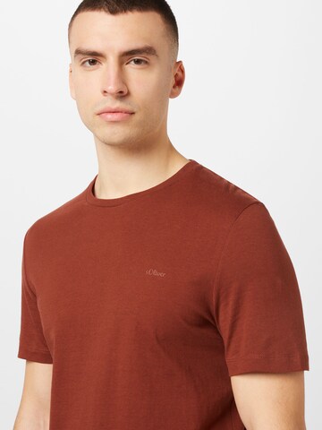 s.Oliver T-Shirt in Braun